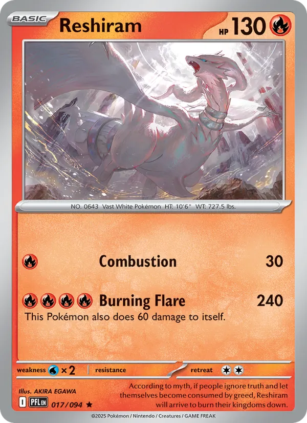 Reshiram (Phantasmal Flames #017/94)