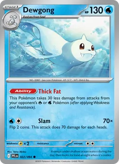 Dewgong (Phantasmal Flames #022/94)