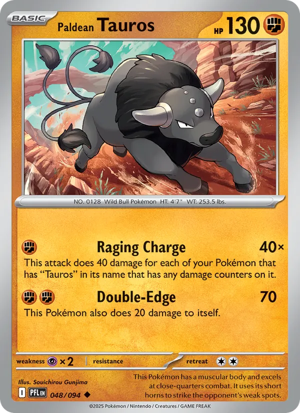 Paldean Tauros (Phantasmal Flames #048/94)