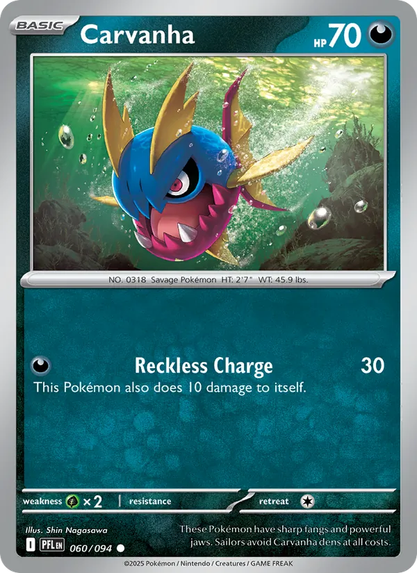 Carvanha (Phantasmal Flames #060/94)
