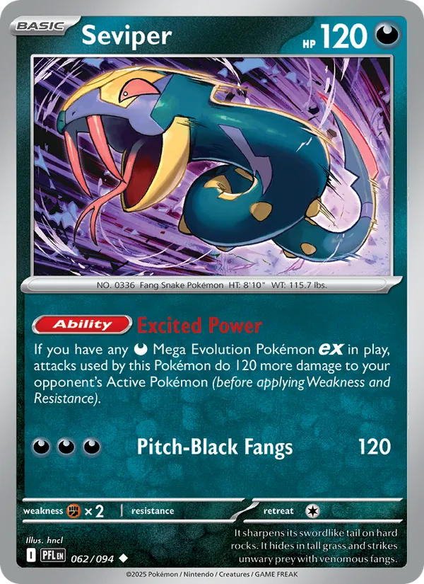 Seviper (Phantasmal Flames #062/94)