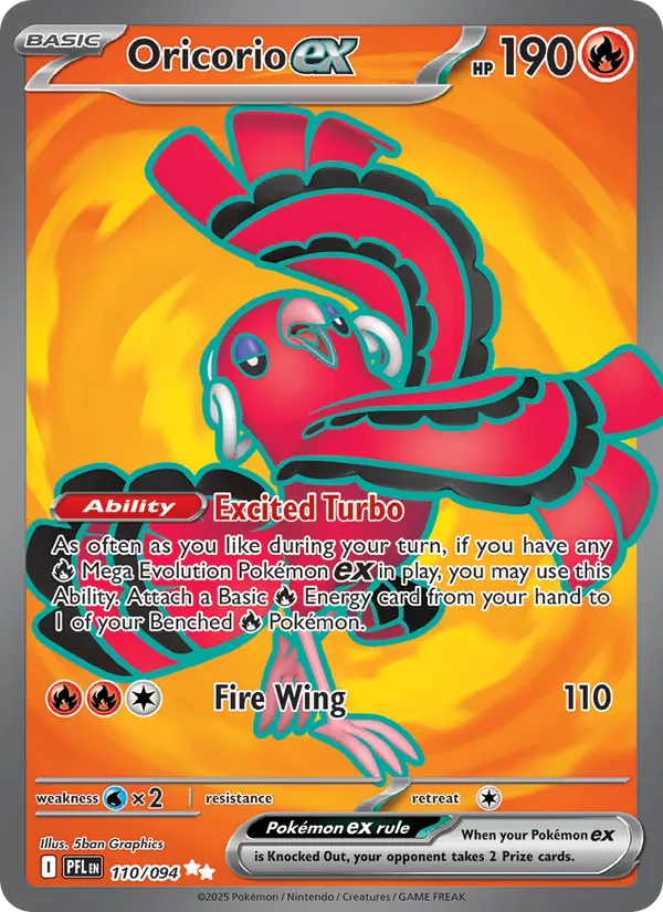 Oricorio ex (Phantasmal Flames #110/94)