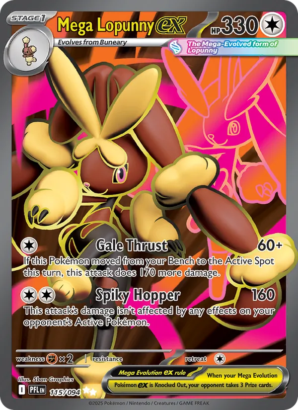 Mega Lopunny ex (Phantasmal Flames #115/94)