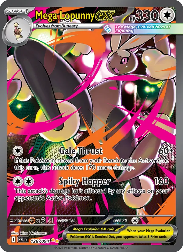 Mega Lopunny ex (Phantasmal Flames #128/94)