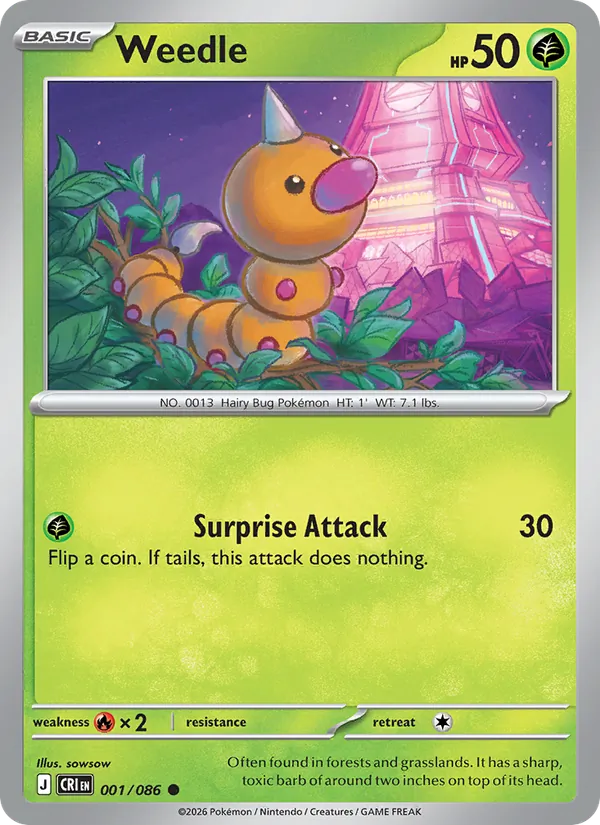 Weedle (Chaos Rising #001/86)