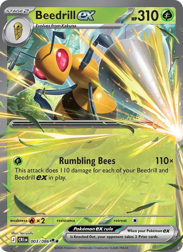 Beedrill ex (Chaos Rising #003/86)