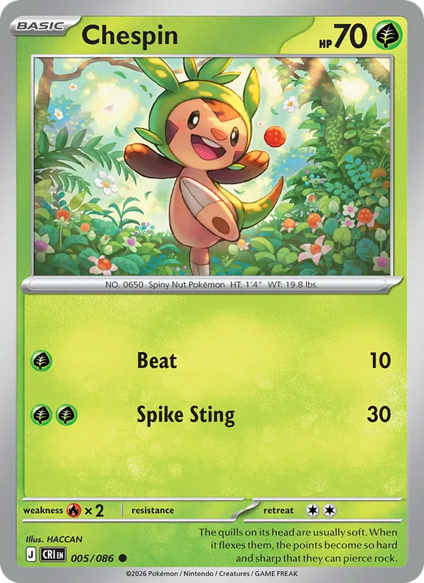Chespin (Chaos Rising #005/86)