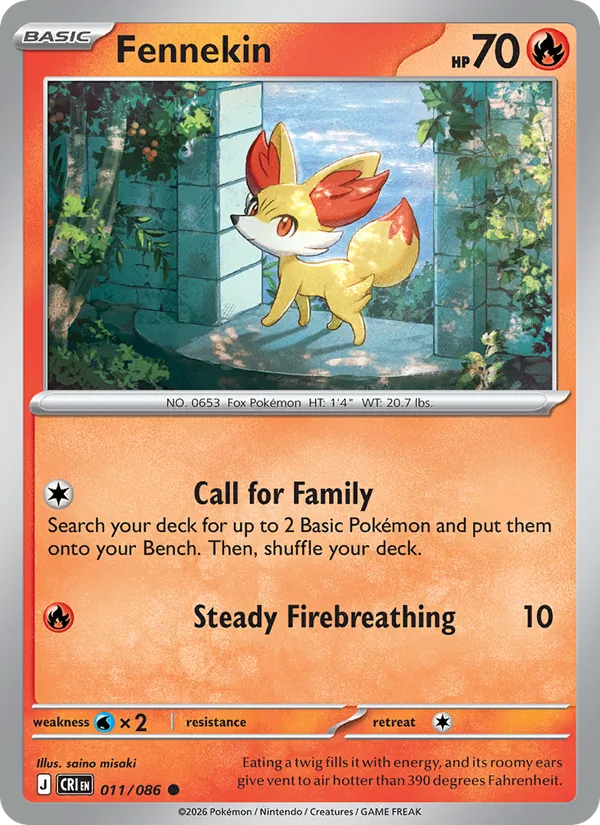 Fennekin (Chaos Rising #011/86)