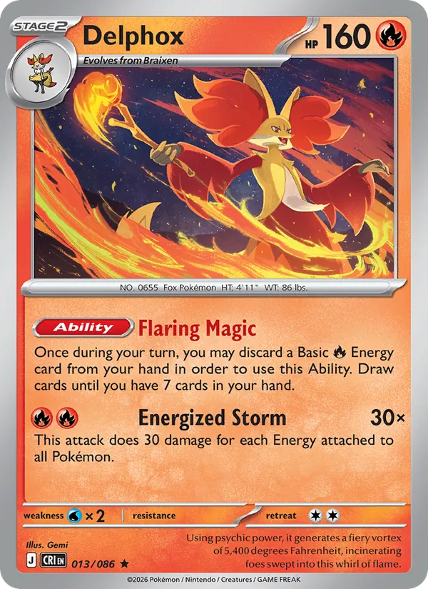 Delphox (Chaos Rising #013/86)