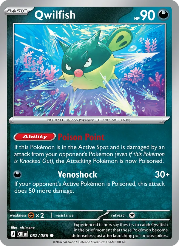Qwilfish (Chaos Rising #052/86)