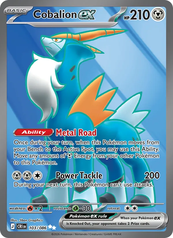 Cobalion ex (Chaos Rising #103/86)