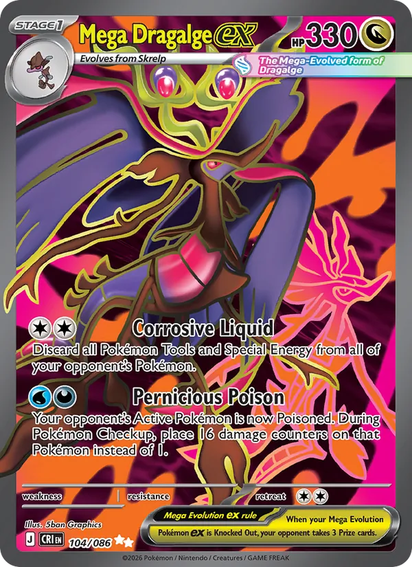 Mega Dragalge ex (Chaos Rising #104/86)