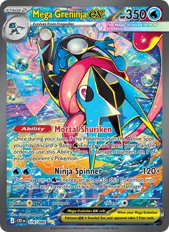 Mega Greninja ex (Chaos Rising #116/86)