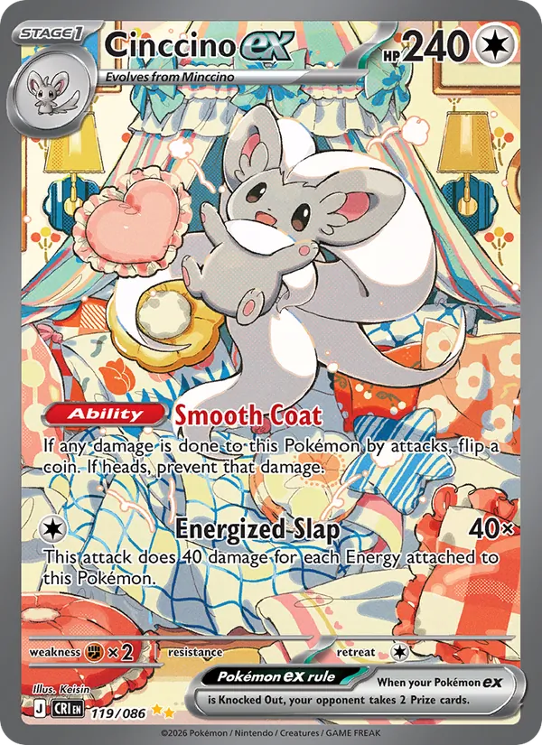 Cinccino ex (Chaos Rising #119/86)