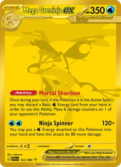 Mega Greninja ex (Chaos Rising #122/86)