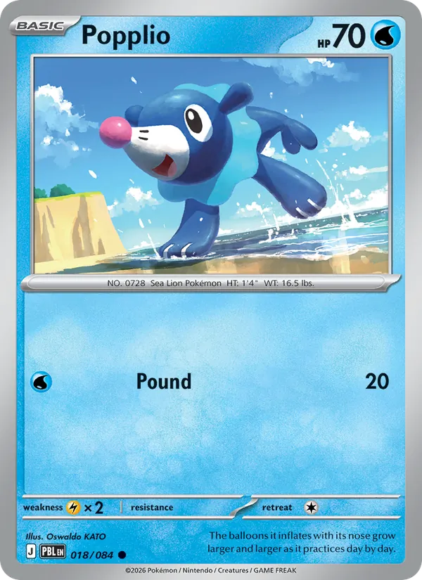 Popplio (Pitch Black #018/84)