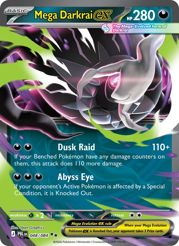 Mega Darkrai ex (Pitch Black #048/84)
