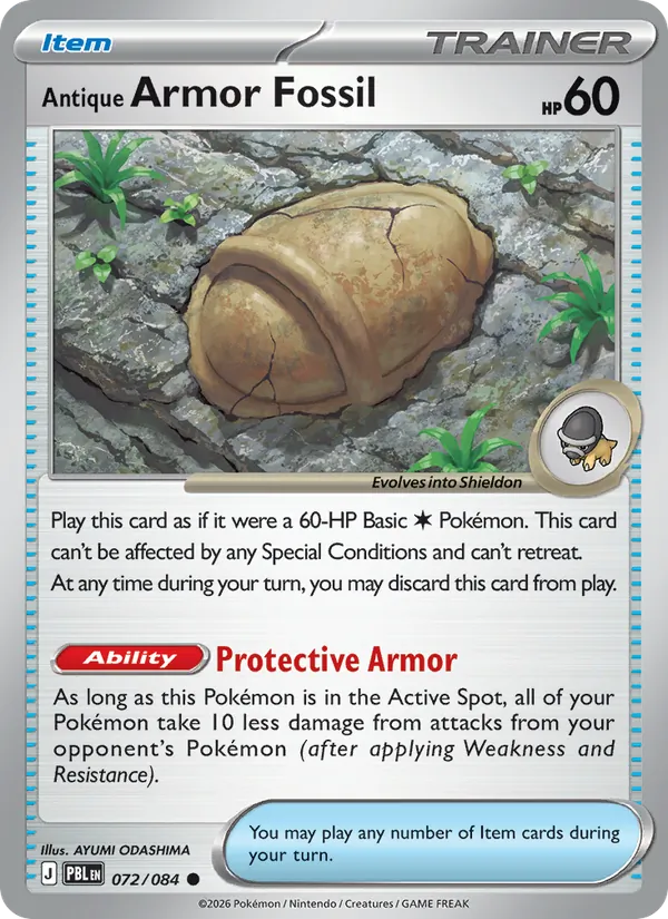 Antique Armor Fossil (Pitch Black #072/84)