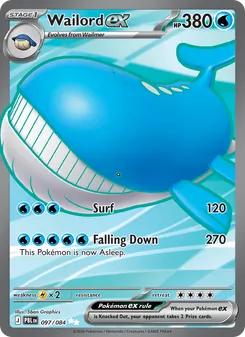 Wailord ex (Pitch Black #097/84)