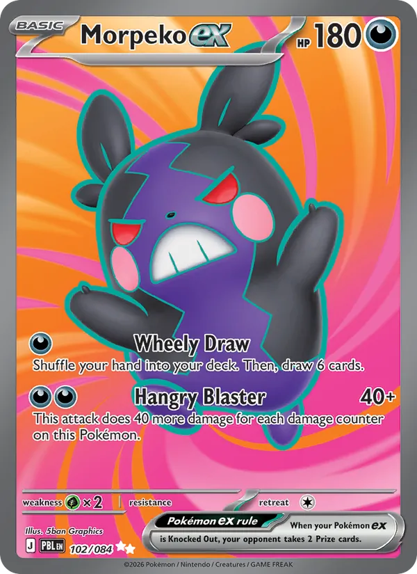 Morpeko ex (Pitch Black #102/84)