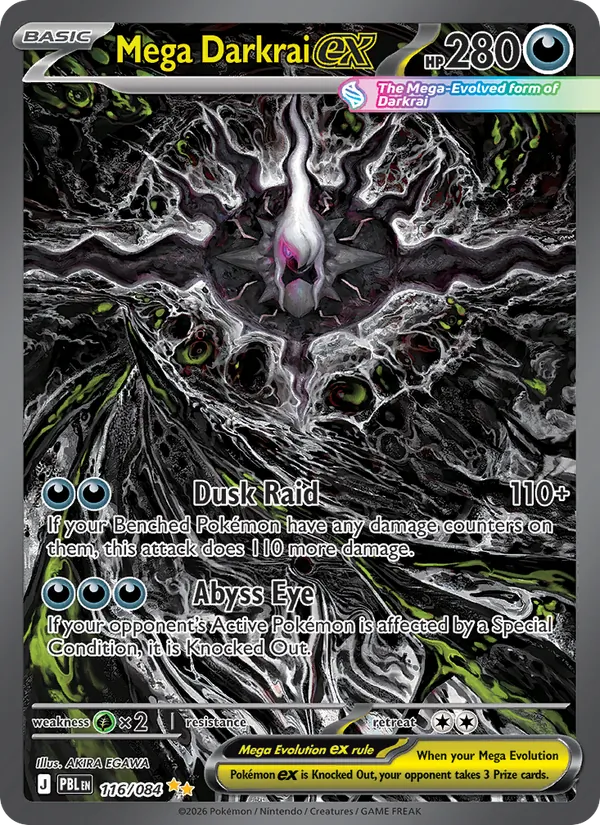 Mega Darkrai ex (Pitch Black #116/84)