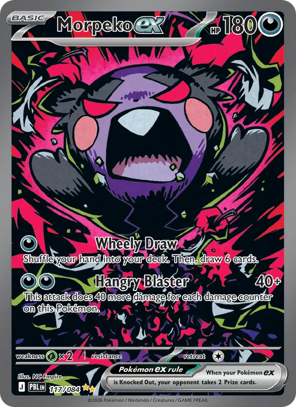 Morpeko ex (Pitch Black #117/84)