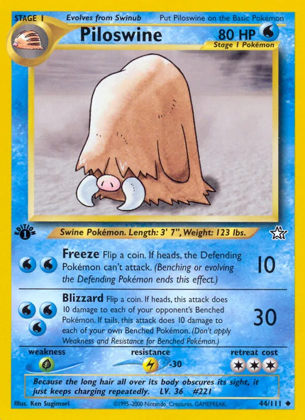Piloswine (Neo Genesis #44/111)