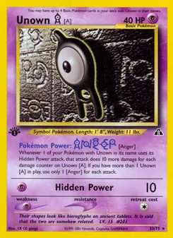 Unown [A] (Neo Discovery #33/75)