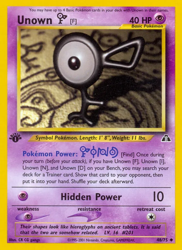 Unown [F] (Neo Discovery #48/75)