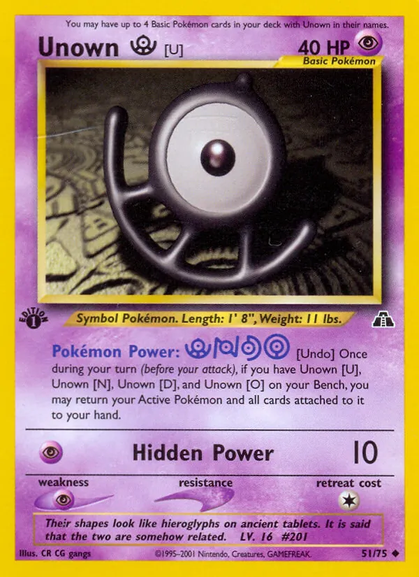 Unown [U] (Neo Discovery #51/75)