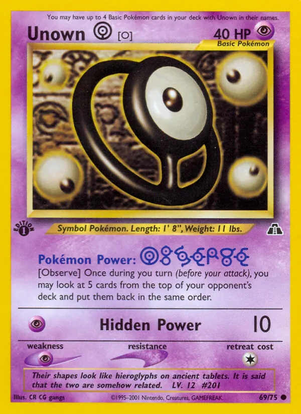 Unown [O] (Neo Discovery #69/75)