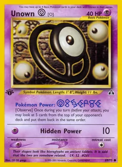 Unown [O] (Neo Discovery #69/75)