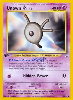 Unown [K] (Neo Revelation #58/64)
