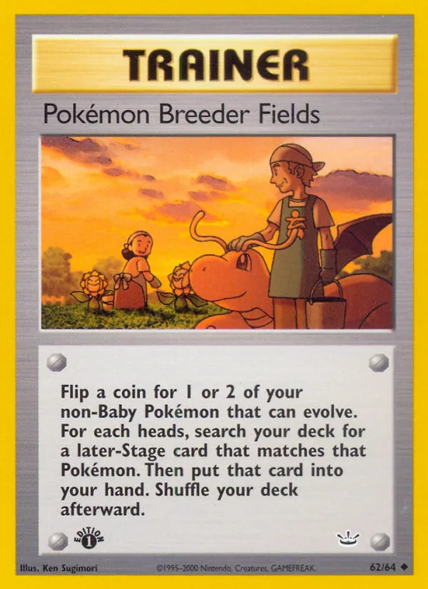 Pokémon Breeder Fields (Neo Revelation #62/64)