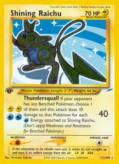Shining Raichu (Neo Destiny #111/105)