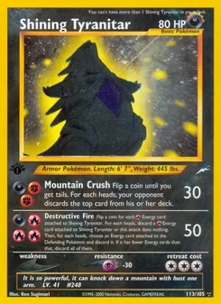 Shining Tyranitar (Neo Destiny #113/105)
