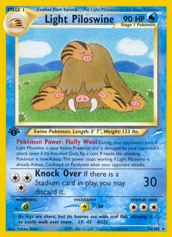 Light Piloswine (Neo Destiny #26/105)