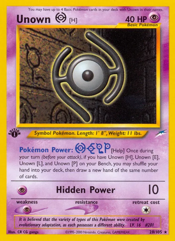 Unown [H] (Neo Destiny #28/105)
