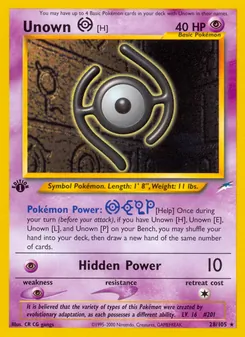 Unown [H] (Neo Destiny #28/105)