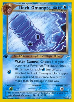 Dark Omanyte (Neo Destiny #37/105)