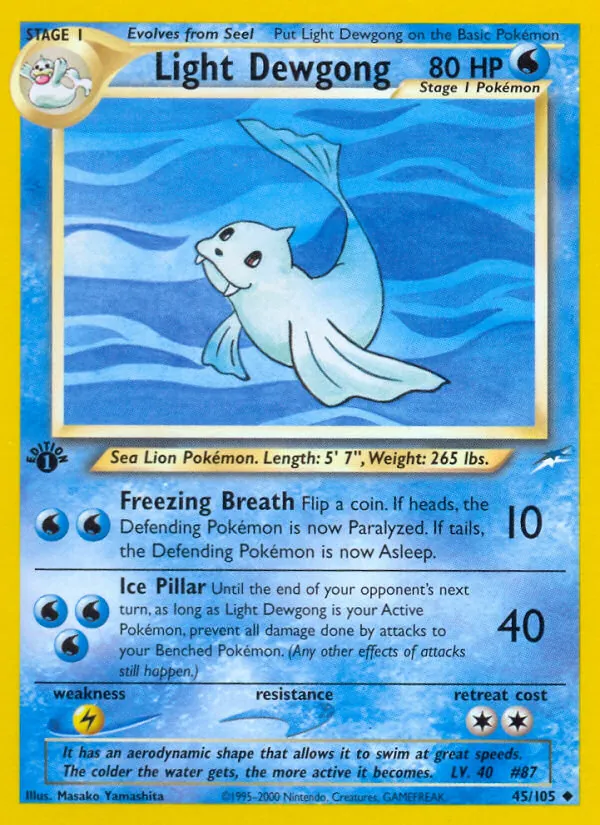 Light Dewgong (Neo Destiny #45/105)