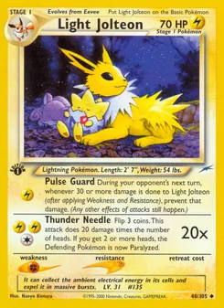 Light Jolteon (Neo Destiny #48/105)