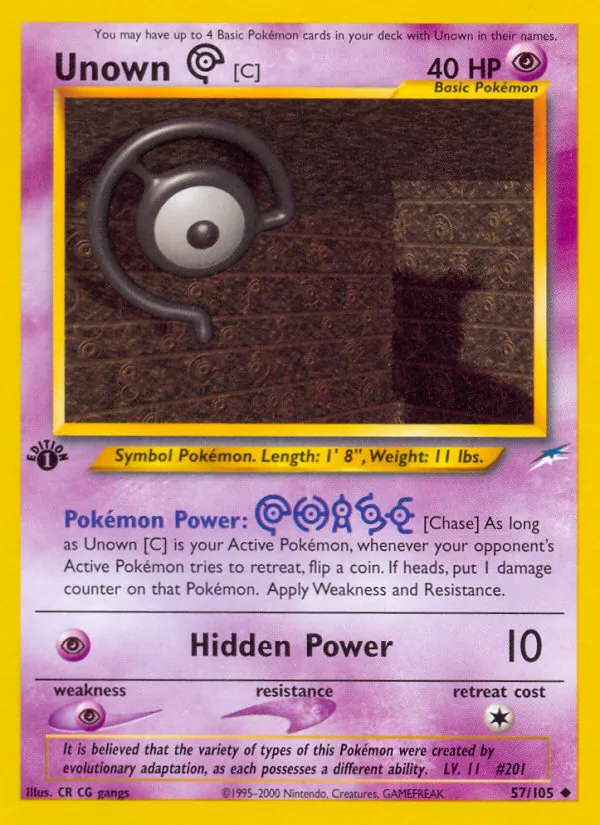Unown [C] (Neo Destiny #57/105)