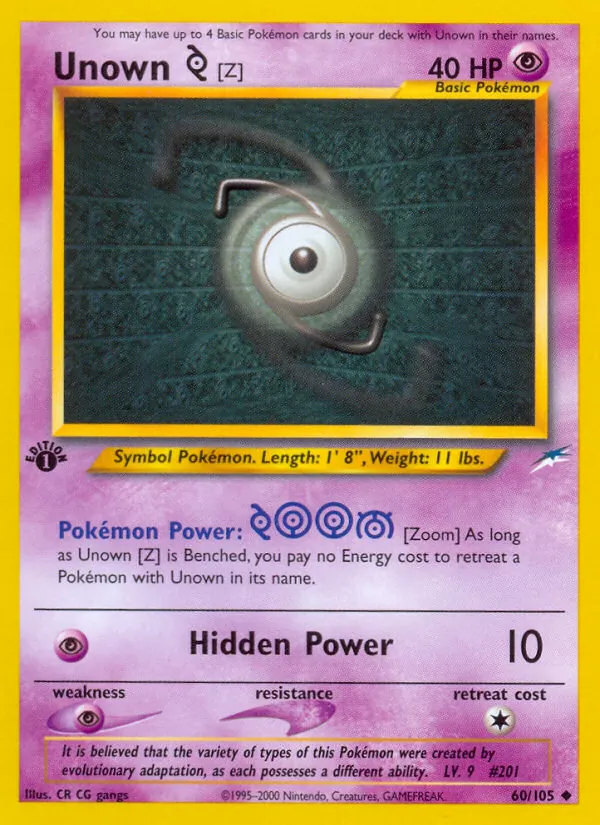 Unown [Z] (Neo Destiny #60/105)