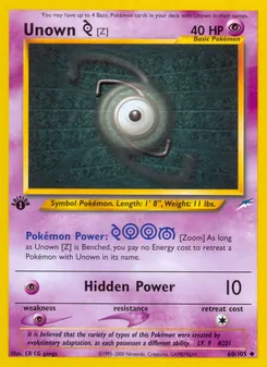 Unown [Z] (Neo Destiny #60/105)