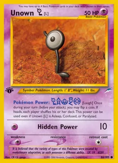 Unown [L] (Neo Destiny #86/105)