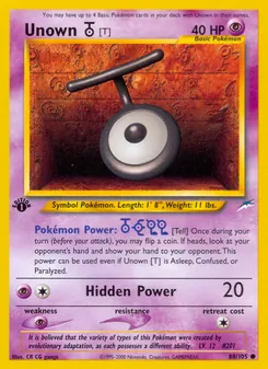 Unown [T] (Neo Destiny #88/105)