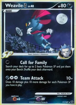 Weavile G (Platinum #17/127)
