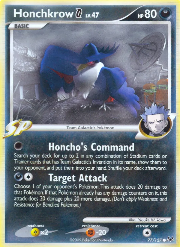 Honchkrow G (Platinum #77/127)
