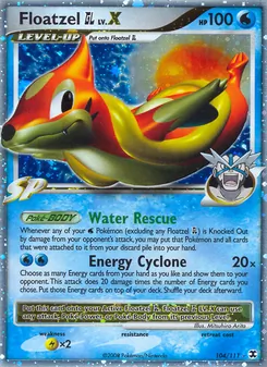 Floatzel GL LV.X (Rising Rivals #104/111)